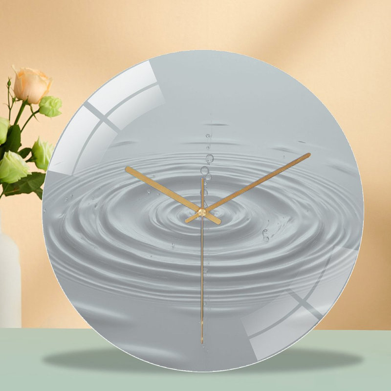 Horloge murale en verre 12 po
