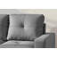 Causeuse modulaire Sandusky en similicuir gris