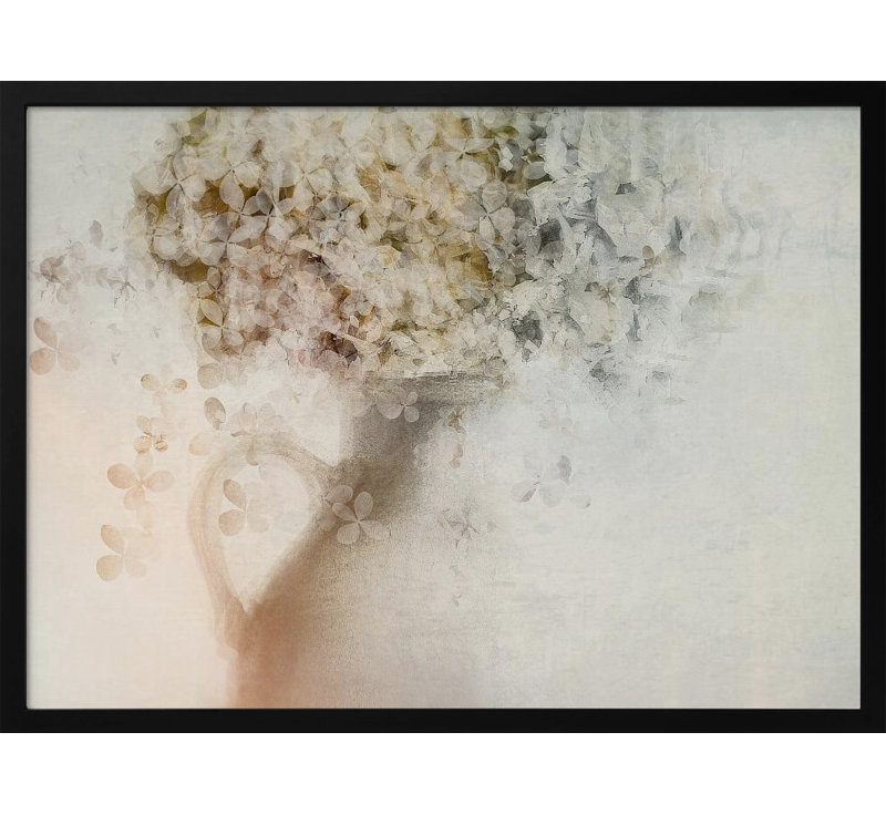 "Autumn feeling" Framed Textured Wall Art, 10" H x 14" W, Black