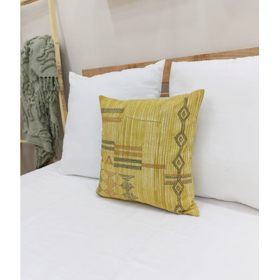 Housse de coussin géométrique carrée