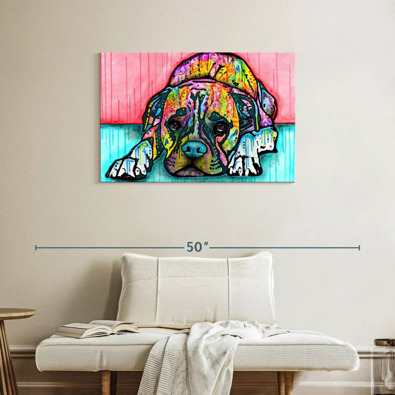 Brampt Lying Boxer, 24" H x 36" W