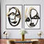 Oliver Gal Abstract Portrait Set - Paint Framed Canvas Art-265295524-265295526
