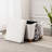 17.5" Square Storage Ottoman With Lift-Off Lid Wooden Legs For Living Room/Bedroom/Entryway