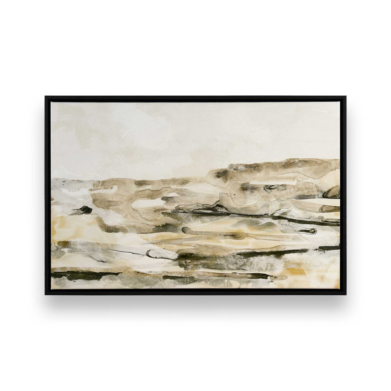 «Lunar Flow II» par June Erica Vess, reproduction d'art sur toile, H 32 po x l 48 po, Noir