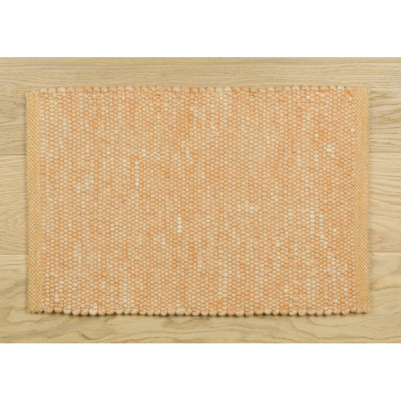 Solid Colour Wool Area Rug, Runner 80 x 200 cm