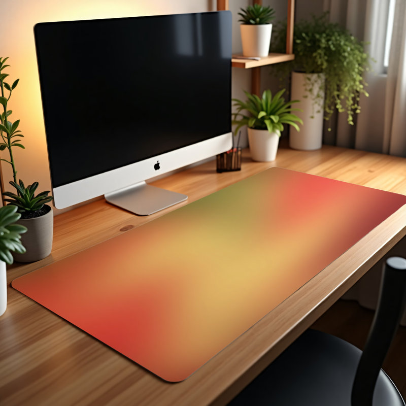 Polyester Desk Pad, 14.4x12.1