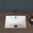20.5"x15"Ceramic Rectangular Undercounter Mount Bathroom Sink with Overflow Hole
