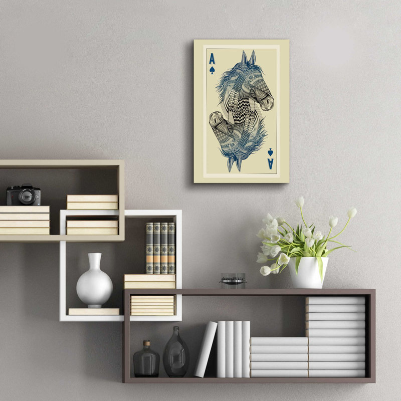 «Geo Horse» par Rachel Caldwell, art mural en verre acrylique, H 24 po x l 16 po x P 0,2 po