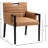 Aimee Vegan Leather Dining Arm Chair-1901019771-1901019749