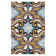 Tapis bleu / brun en laine touffeté à la main Amory