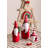 Elegant Ceramic Decorative Object, Red & White, 2.8 x 6.3 x 6.7 inches | 100% Premium Ceramic, Perfect for Home Decor & Accent Pieces | Stylish Design to Enhance Any Living Space