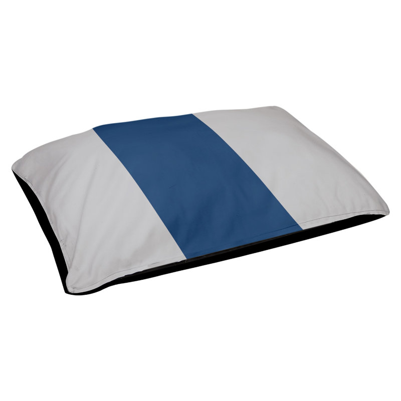 Coussin Atlanta, Moyen (l 28 po x P 18 po x H 9,5 po), Cool Gray/Navy Blue/Cool Gray
