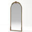 Miroir en relief ovale rétro 73,33 pouces, décoration murale élégante, antirouille et incassable
