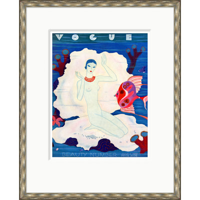 Vogue Cover, Underwater Beauty, Eduardo Garcia Benito, July 1, 1933 Print by Condé Nast