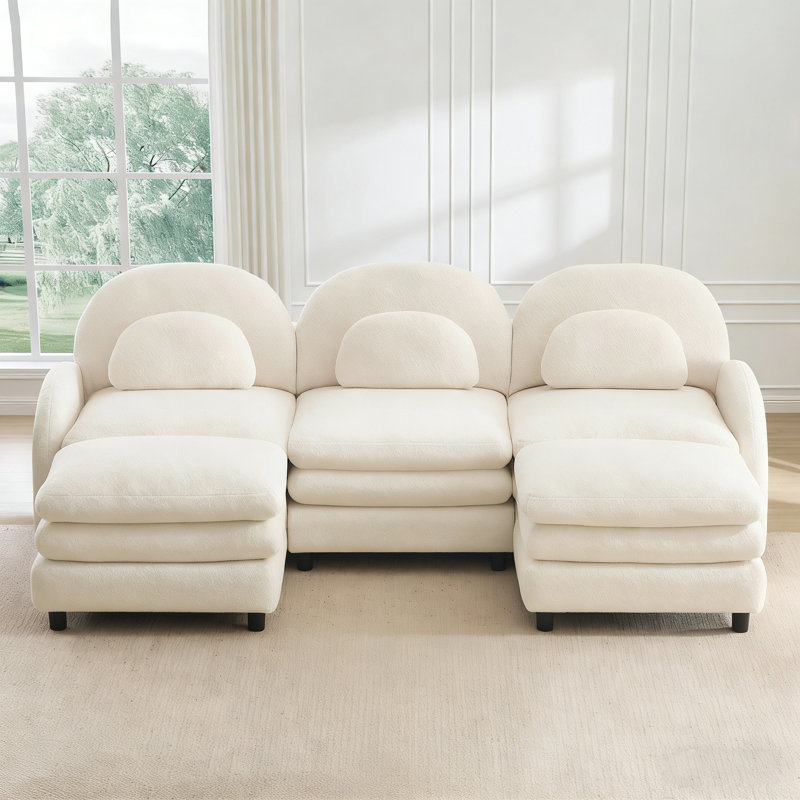 Ensemble de canapé en U Cloud Couch, Beige