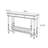 French-style retro brown console table