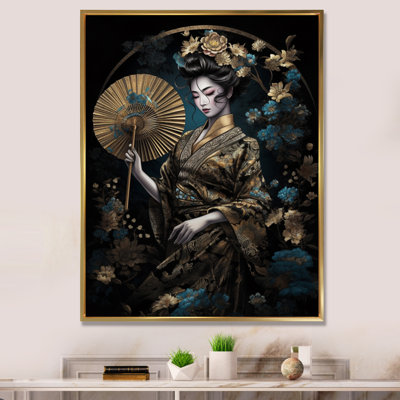 Élégante japonaise, art mural japonais