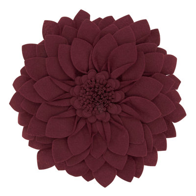 Fleur De Jardin Collection Ruffled Throw Pillow