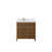 Sonoma Teak 36 " W Freestanding Standard 1 Single Vanity Bathroom Vanity With Marble Top