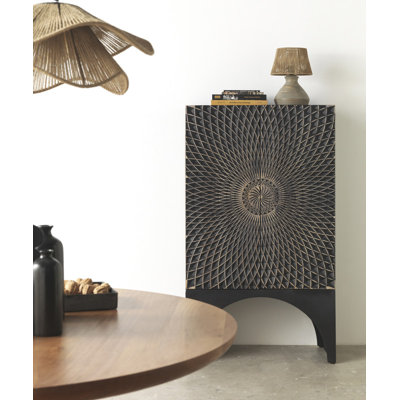 Bibianna 2 Door Solid Wood Wardrobe