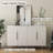 Fluted Buffet Accent Cabinet With Adjustable Shelves-1537706352