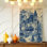 Reproduction d'art sur toile de style gothique victorien manoir bleu style maison de toile, affiche de paysage gothique bleu pour décoration de salon, décoration murale de galerie, décoration intérieure moderne