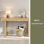 Console étroite avec décoration en rotin, table d'entrée avec tiroirs de rangement-1388940999