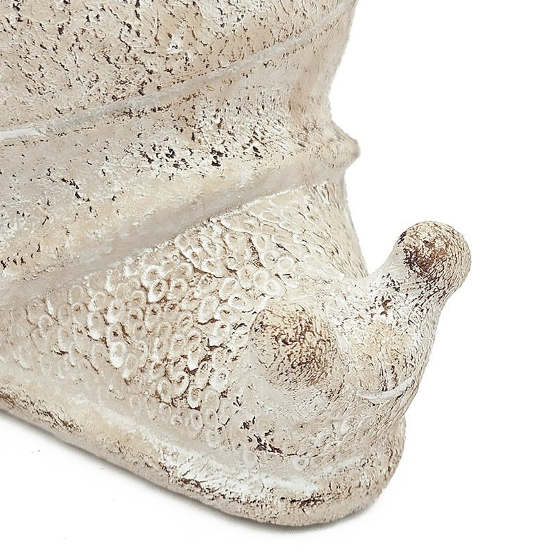 Jardinière décorative sable et ciment 8,3 po x 7 po x 4,7 po avec finition beige pour décor rustique de plantes différentes