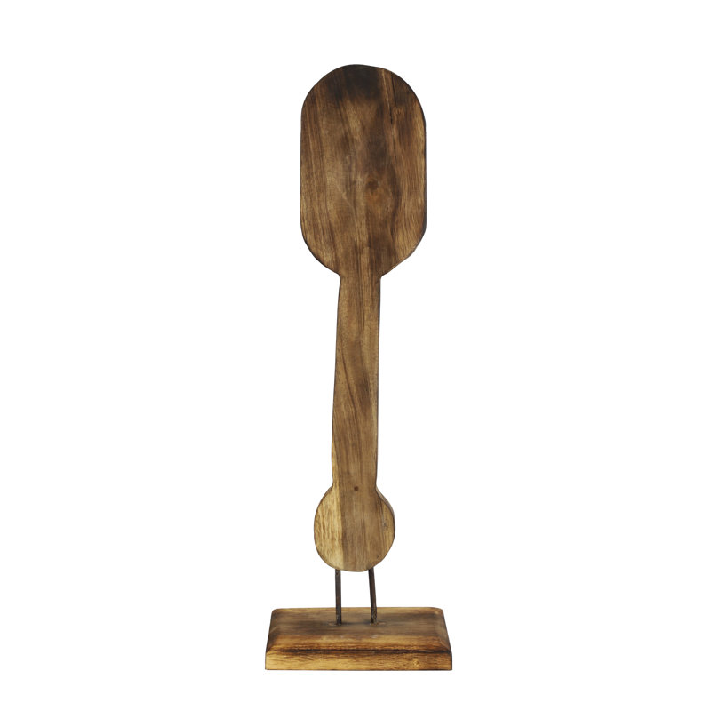 Nedra Abstract Figurines & Sculptures, Brown, 34" H x 10.5" W x 7.5" D