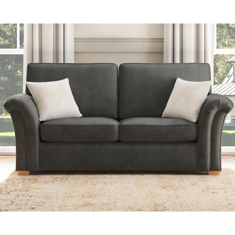 Castleacre Three Seater, Fixed Back, Steel