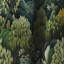 Motif botanique vert forêt IV - Rideau floral - Rideau occultant floral - 1 panneau-107547363