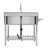 Stainless Steel Single Bowl Kitchen Sink With Pull-Out Faucet-115137217
