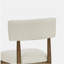 Ensemble de 2 chaises d'appoint Darla en chêne sherpa beige