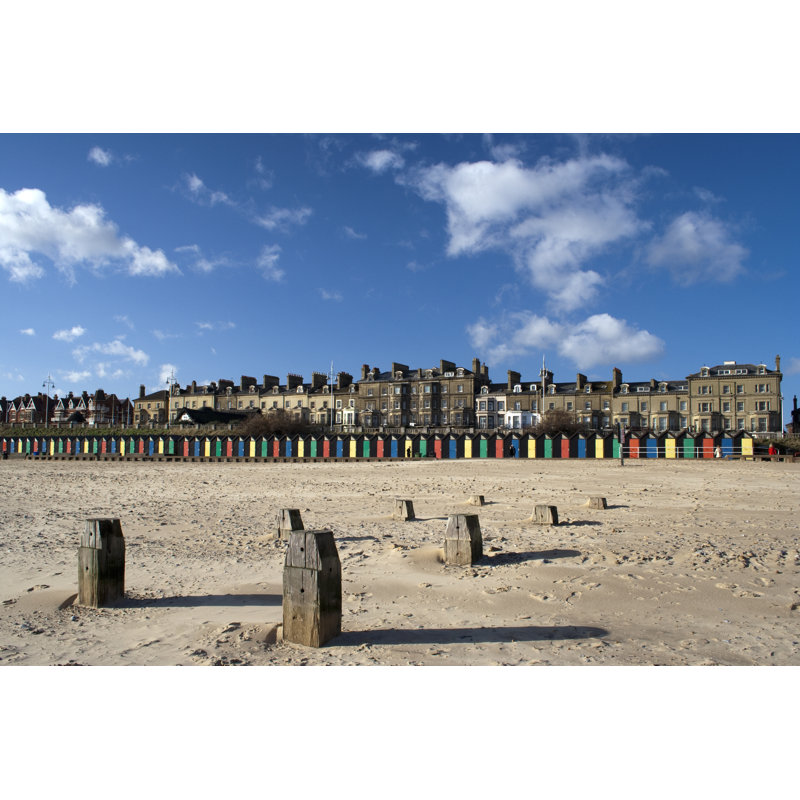 Lowestoft Beach by Chillingworths - Wrapped Canvas Print, 30cm H x 46cm W x 3.8cm D