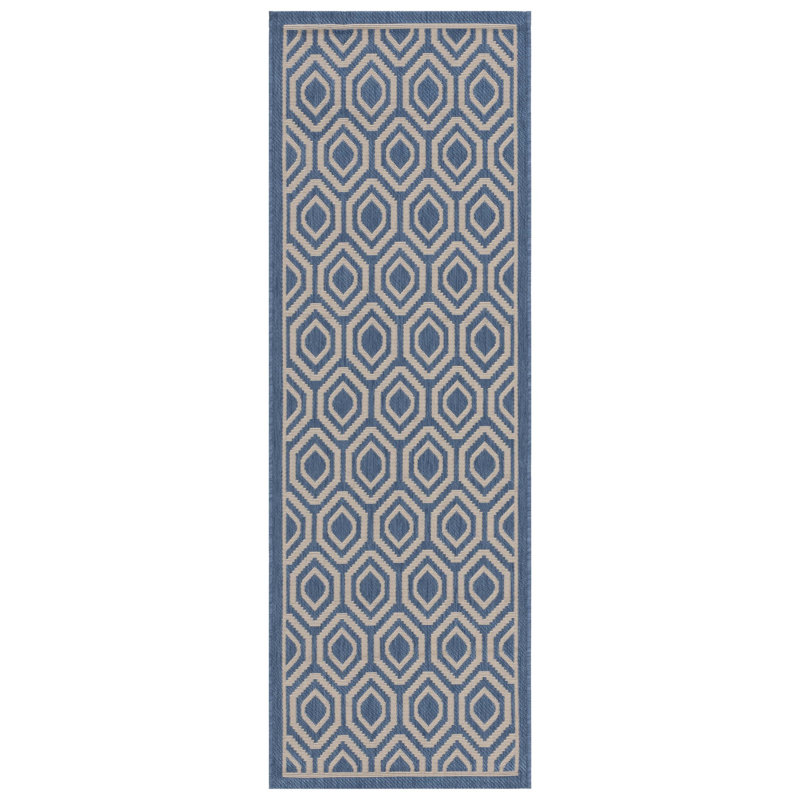 Deedrick Performance Geometric Indoor/Outdoor Area Rug, Runner 2'3" x 6'7"