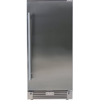 Outdoor Refrigerator 15" Solid Stainless Steel, Right Hinge