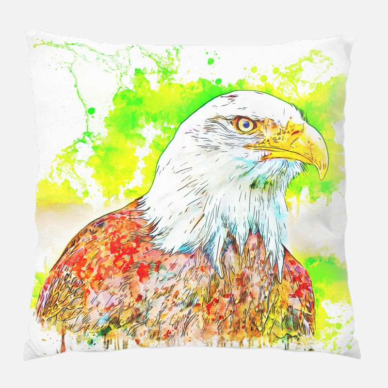 Coussin oiseau Mccaffrey, Microsuède, Intérieur