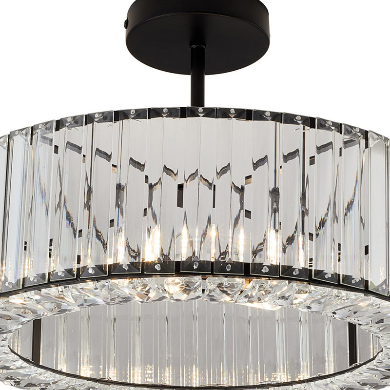 Crystal Semi Flush Mount