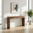 62" Long Wood Rectangle Console Table