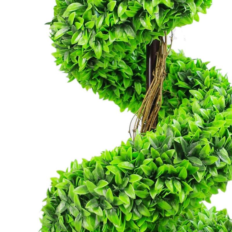 Anlin Faux Tree Plant in Plastic Pot, Green, 90 cm x 35 cm