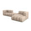 3 Seater Velvet Sofa & Chaise