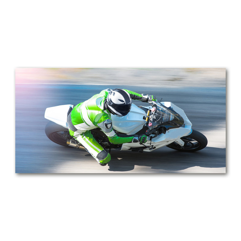 Motorcycle Race 1 Piece Wall Art on Canvas