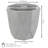 Jihyun Modern Faceted Resin Indoor/Outdoor Planter - Light Gray - Set of 4-1334802574