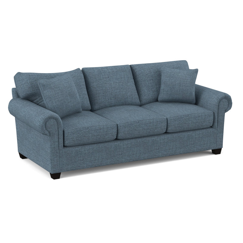 Grace 86" Sleeper Sofa Bed with Reversible Cushions, Archetype Anchor, Hybrid