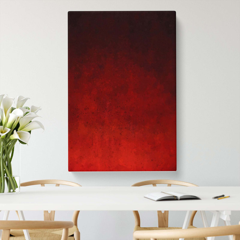 Seeing Red In Abstract - Wrapped Canvas, 50cm H x 35cm W x 3cm D