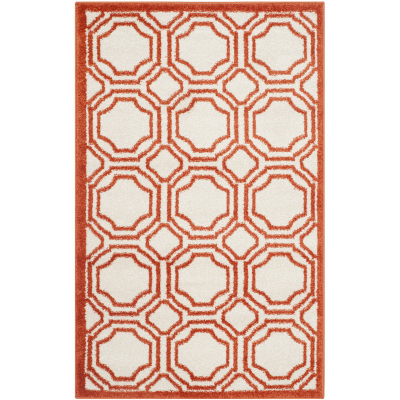 McMillian Geometric Hand Woven Indoor / Outdoor Area Rug, Rectangle 76 x 122 cm