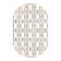 Glam Geometric White Silver Area Rug
