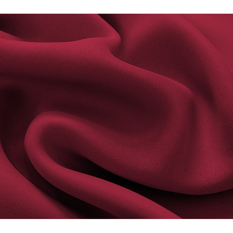 Corpuz Room Darkening Grommet Panel, Red, 54" W x 95" L