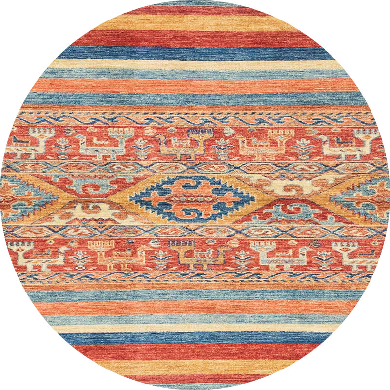 Abstract Indoor Rug, Round 3'