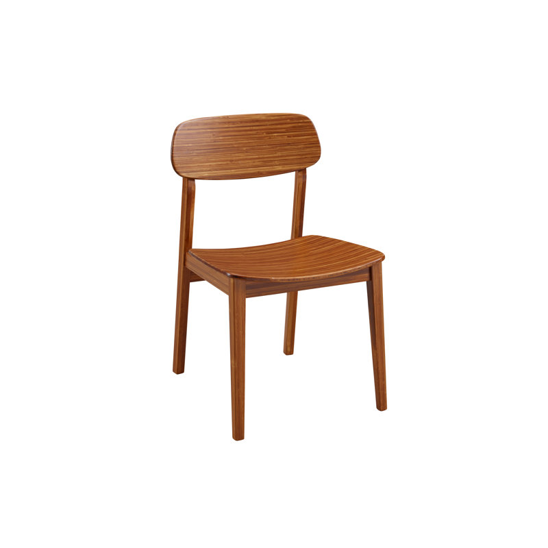 Lacey 18'' H Solid Wood Side Chair, Brown